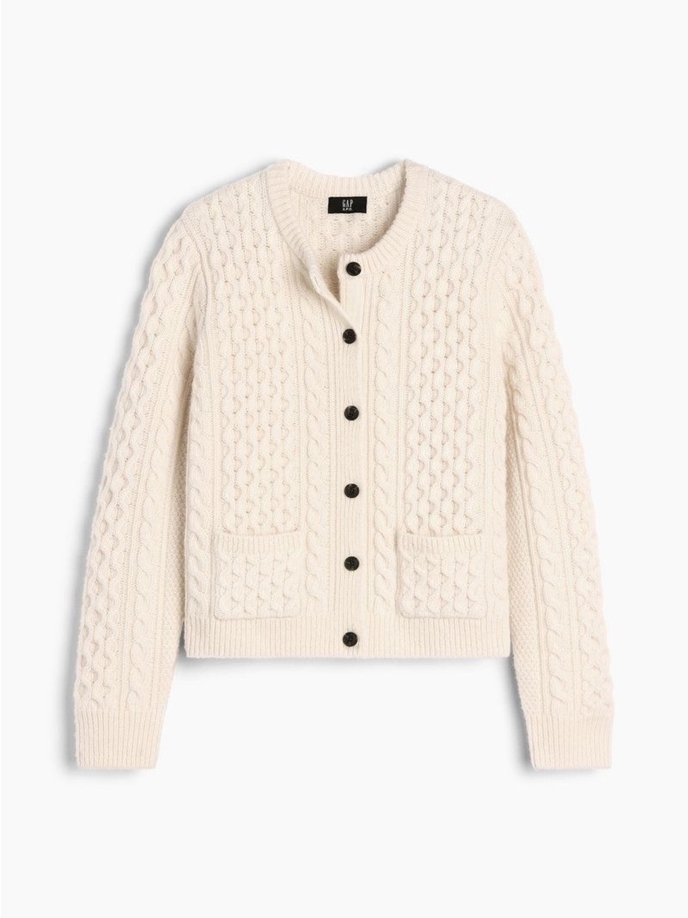 Gap x A.P.C. Wool Cable-Knit Cardigan L Chino NWT